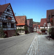 Roßwag: Fachwerkhäuser an der Hauptstraße 1992