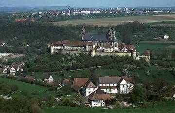 Schwäbisch Hall: Großcomburg aus der Luft, 1983