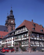 Amorbach: Marktplatz mit Kirche 1996