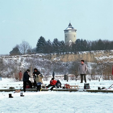 Wintervergnügen im Ziegeleipark bei Heilbronn 1997 