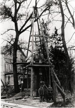 Stuttgart: Bau der Berger Brunnenfassung 1929