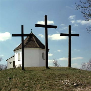 Salmendinger Kapelle mit drei Kreuzen 1997