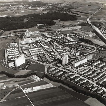 Stuttgart: Luftbild von Fasanenhof 1972