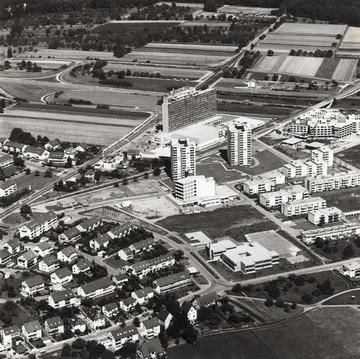 Stuttgart: Luftbild von Möhringen 1972