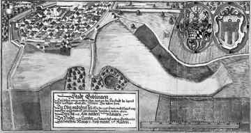 Seeh Buch von Jakob Ramminger: Böblingen - Aquarell von 1596