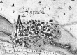 Aurach (Aurich bei Vaihingen) - Ansicht aus der Kieserschen Forstkarte Nr. 157 von 1682