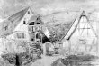 Stuttgart - Obertürkheim: Weingärtner - Häuser 1860