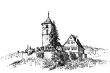Stuttgart- Wangen: Kirche und Pfarrhaus um 1891