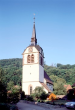 Langenburg-Bächlingen: Chorturm der ev. Pfarrkirche 2004