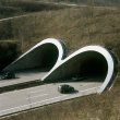Autobahn A8: Tunneleingang am Aichelberg 2002
