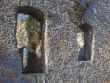 Singen (Hohentwiel): Fenster an Ruine der Oberen Festung 1993