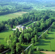 Rastatt-Förch: Schloss und Schlosspark Favorite aus der Luft 1993