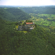 Neuffen: Festungsruine Hohenneuffen aus der Luft 1994