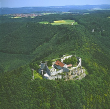Neuffen: Festungsruine Hohenneuffen aus der Luft 1994