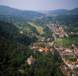 Baden-Baden: Stadtteil Lichtenthal Luftbild 1994