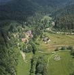 Oppenau: Klosterruine Allerheiligen Luftbild 1994