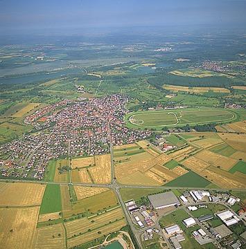 Iffezheim, Luftbild 1997