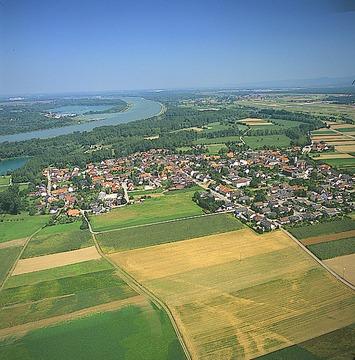 Rheinmünster-Söllingen: Luftbild, 1997