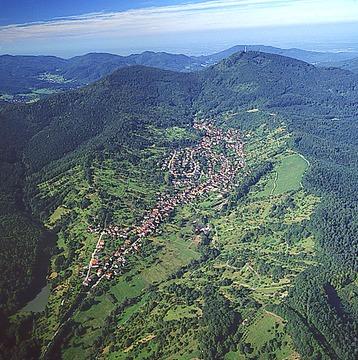 Gernsbach-Staufenberg Luftbild 1997 