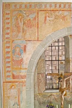 Forchtenberg-Sindringen: Fresken am Chor der Heilig-Kreuz-Kirche