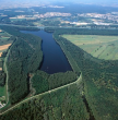 Rußheim: Altrheinpartie und Rhein, Luftbild 2002