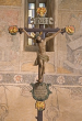 Barockes Altarkreuz mit Evangelistensymbolen (18. Jh.)