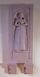 Grabdenkmal einer Frau in der ev. Pfarrkirche Oberrot 2004