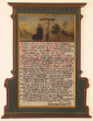 Bemalte Gedenktafel in der Kirche Mariäkappel, 2004