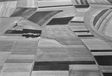 Felder bei Mengen, Krs. Sigmaringen, Luftbild 1969 