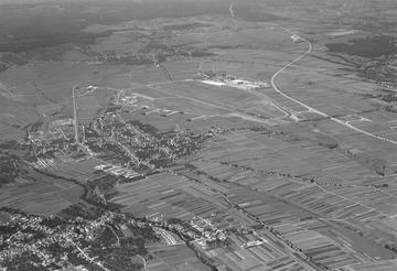 Flughafen Stuttgart-Echterdingen: Luftbild 1957