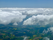 Wolken über dem Enzkreis: Cumulus, Luftbild 2008