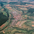 Dörzbach mit Jagst von Südosten, Luftbild 2005