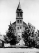 Schwäbisch Hall: Großcomburg, Westturm der Stiftskirche St. Nikolaus mit Resten des Kreuzgangs 1926