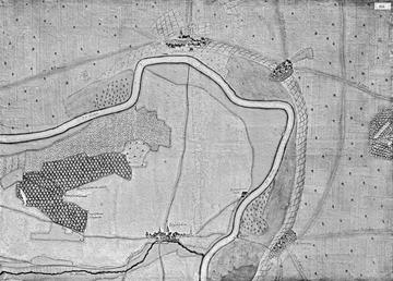 Kiesersche Forstkarte Nr. 155 aus dem Leonberger Forst: Bleydelsheim (Pleidelsheim) von 1682