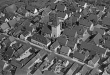 Pleidelsheim: Luftbild vom Ortskern mit Kirche 1962