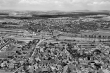 Pleidelsheim: Luftbild vom Ort mit Neckar und Schleuse 1965