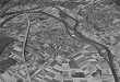 Pleidelsheim: Luftbild mit Neckar und Autobahn 1989
