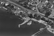Allensbach - Luftbild mit Bootshafen und Bahntrasse 1984