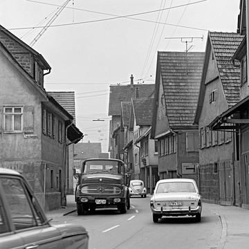 Ortsdurchfahrt Neuhausen an der Erms 1971