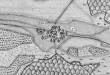 Kreewinkel (Krehwinkel) bei Asperglen 1685 - Ausschnitt aus der Kieserschen Forstkarte Nr. 151 - Reichenberger Forst