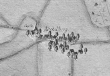 Neckelsberg (Necklinsberg) bei Asperglen 1685 - Ausschnitt aus der Kieserschen Forstkarte Nr. 151 - Reichenberger Forst