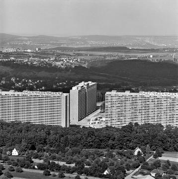 Stuttgart: Luftbild von Asemwald 1972