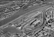 Stuttgart-Wangen: Luftbild vom Großmarkt mit Neckar 1957