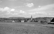 Lienzingen: Dorfansicht mit Weinberg im Hintergrund 1950