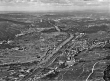 Stuttgart - Wangen und Obertürkheim mit Neckar, Luftbild 1954