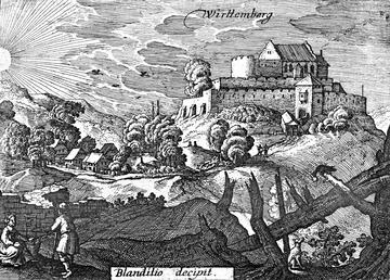 Stuttgart: Rotenberg: Stammschloss Württemberg um 1618/19