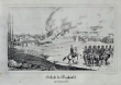Gefecht bei Waghäusel 1849, Kreidelithografie, spätes 19. Jh.