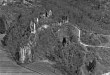 Bingen: Ruine Hornstein, Luftbild 1958