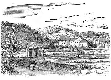 Stuttgart - Heslach: "Kleine Schwaeiz", (Kleine Schweiz ) 1854