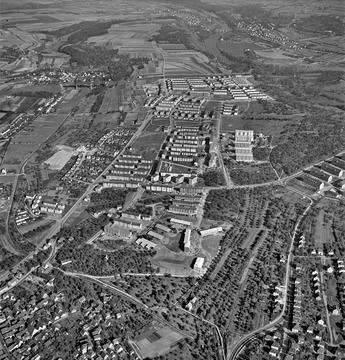Stuttgart- Rot, Luftbild 1953